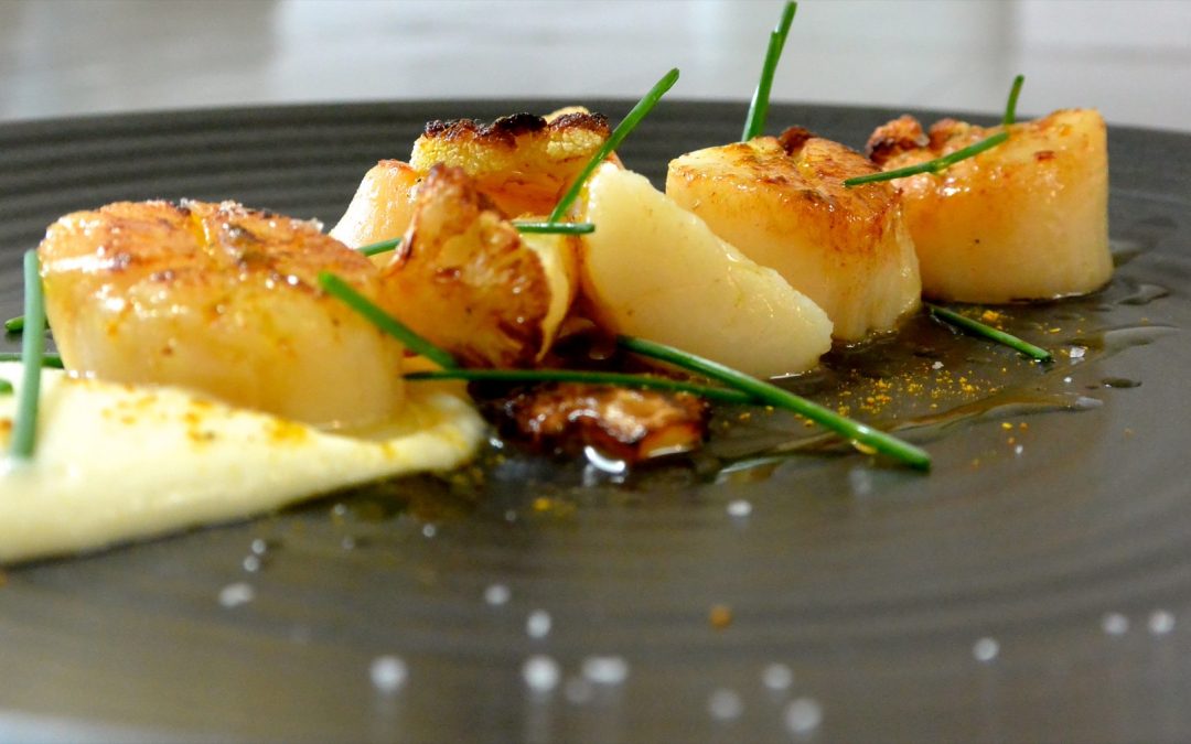 Scallops, Cauliflower and Curry