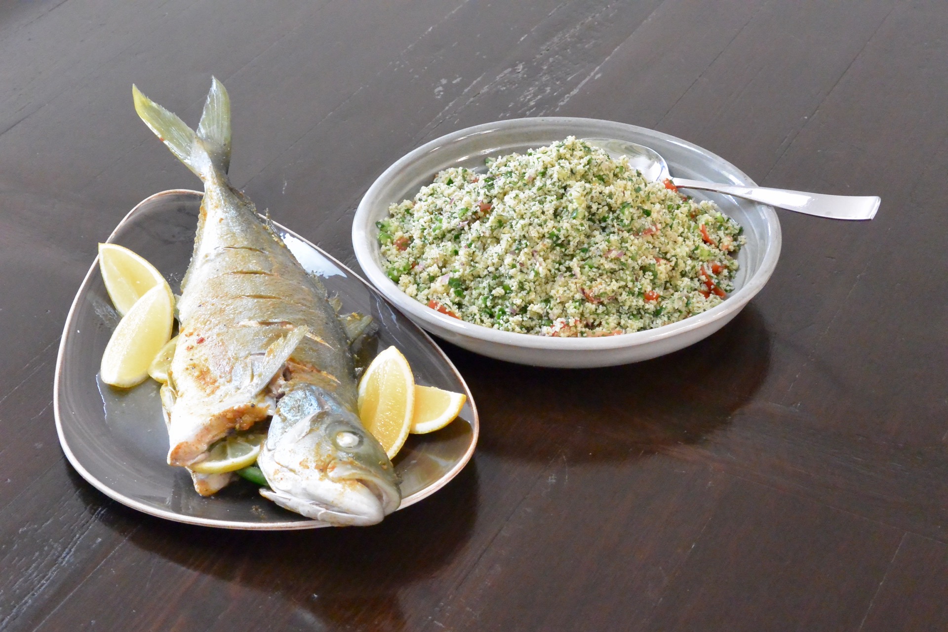 Combi Steam Oven Recipes I Cooking with Steam - Whole Steamed Kingfish with  Chermoula Spices and Tabbouleh