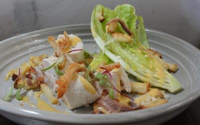 Steamed Chicken Caesar Salad