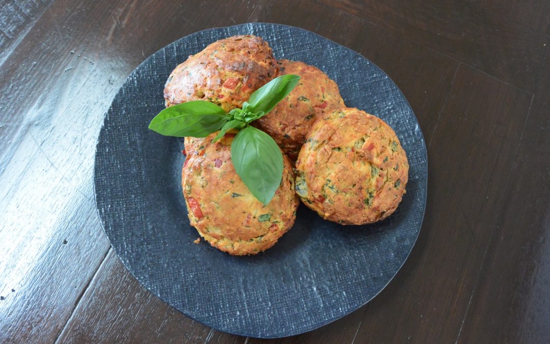 Smoked Cheddar, Roasted Capsicum and Herb Scones