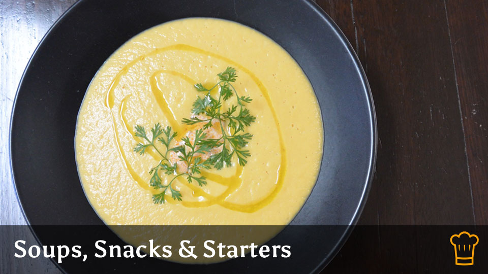 Cooking with Steam - Soups, Snacks & Starters Recipe Category